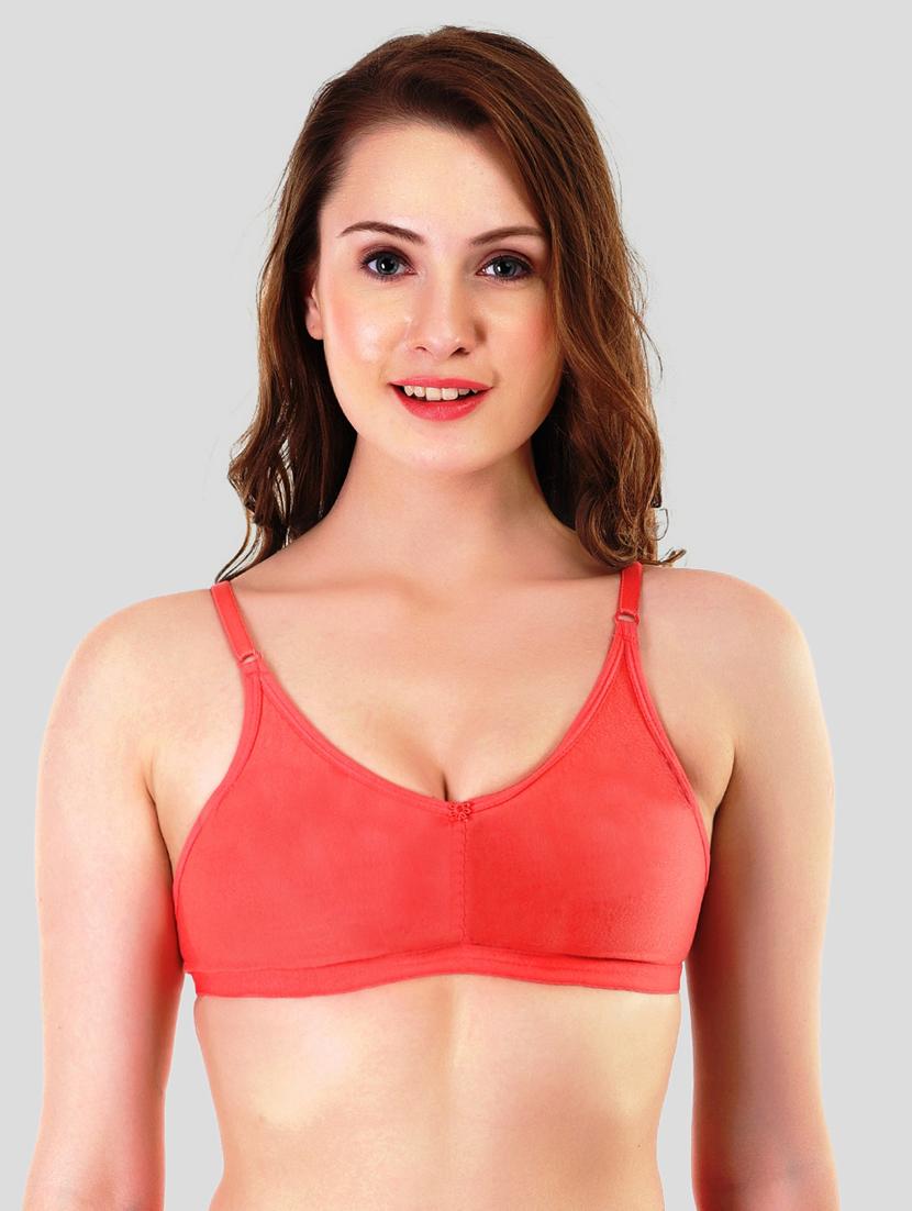 orange solid regular bra - 18434334 - Zoom Image - 0