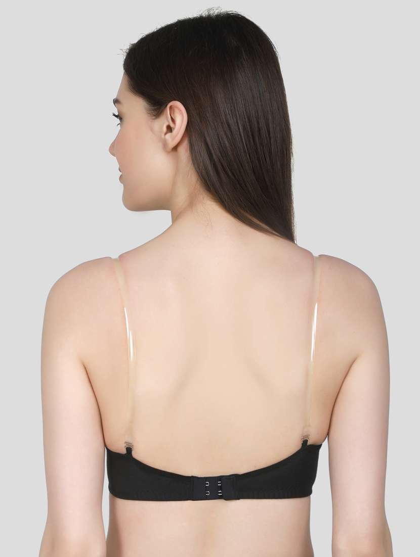 black solid t-shirt bra - 18434340 -  Standard Image - 3