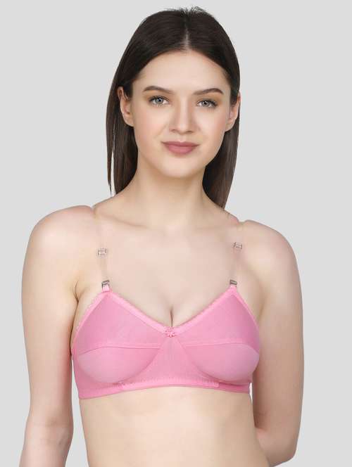 pink solid t-shirt bra - 18434343 - Standard Image - 0