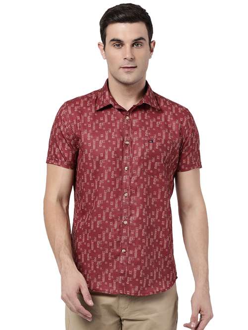 mens geometric casual shirt - 18435117 -  Standard Image - 0