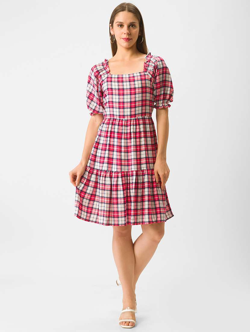 women's tiered dress polka dots dress - 18436260 -  Standard Image - 3