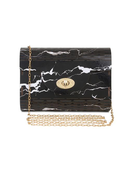 black wood regular clutch - 18437082 - Standard Image - 0