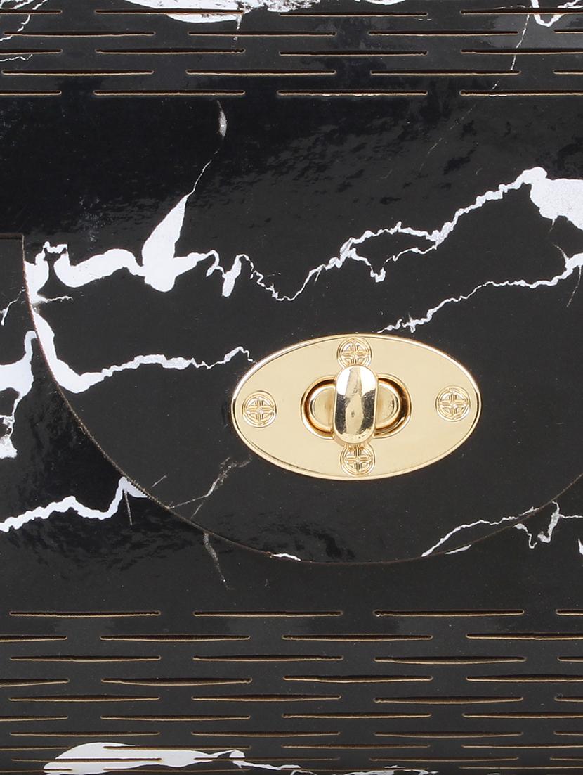 black wood regular clutch - 18437082 - Standard Image - 3