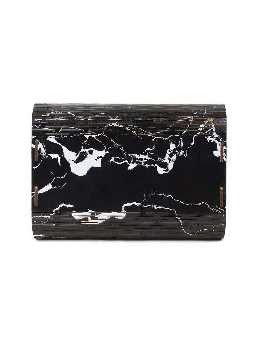 black wood regular clutch - 18437082 - Standard Image - 5