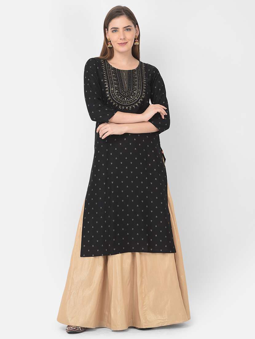 women's straight kurta - 18437112 -  Zoom Image - 0