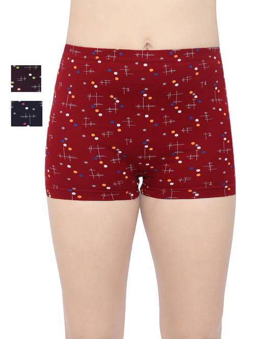 pack of 3 printed boy shorts panty - 18437321 -  Standard Image - 0
