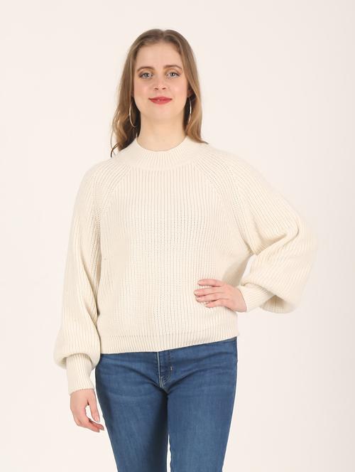 crew neck solid boxy pullover - 18437543 - Standard Image - 0