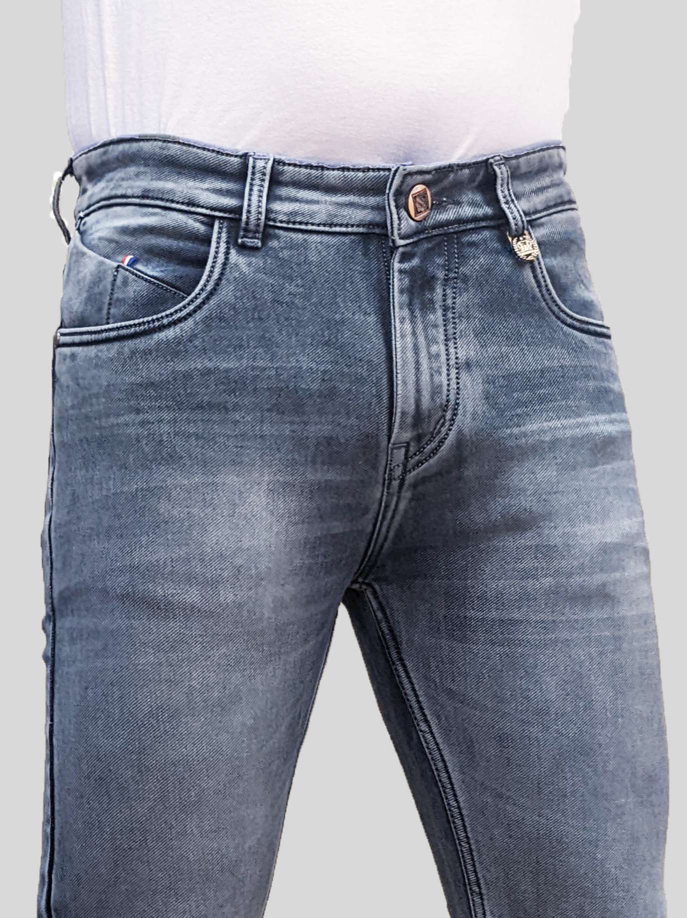 mens slim fit plain jeans - 18437702 -  Standard Image - 3