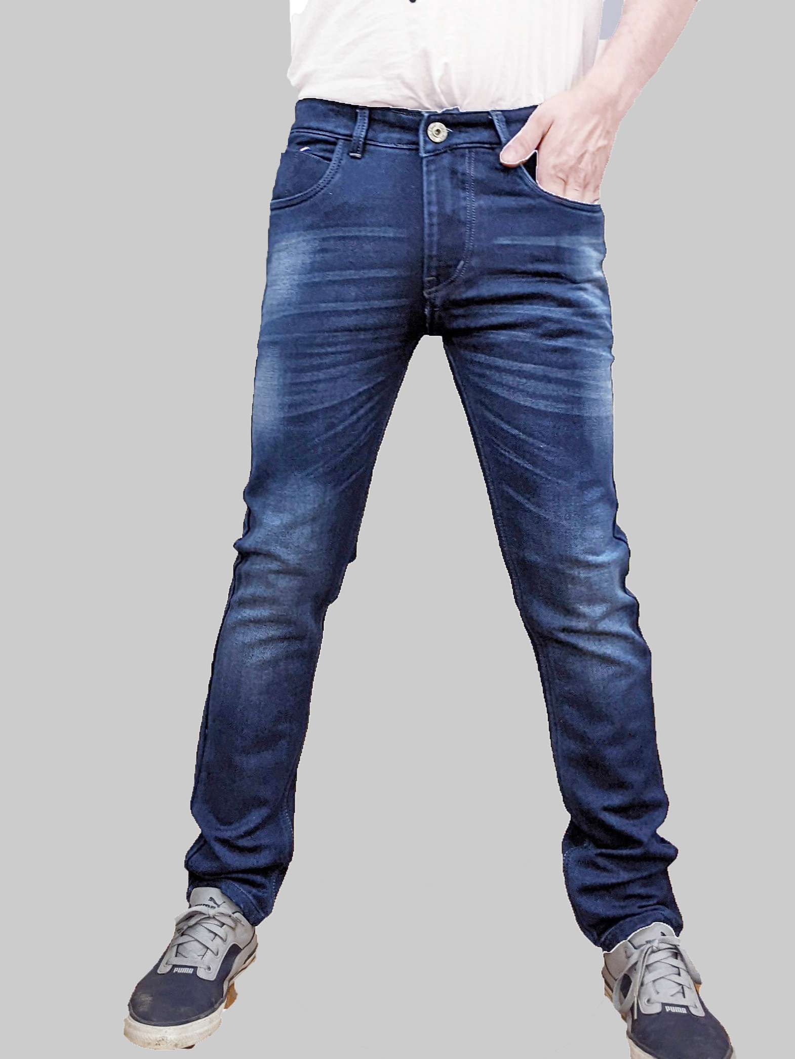 mens slim fit plain jeans