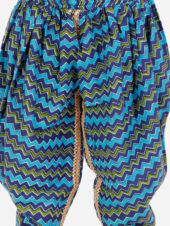 navy blue floral patiyala suit set  - 18438491 -  Standard Image - 3