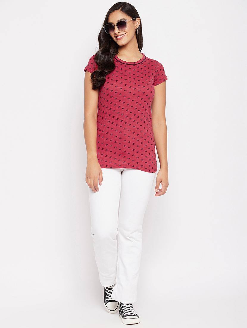 round neck printed tee - 18438597 - Standard Image - 3