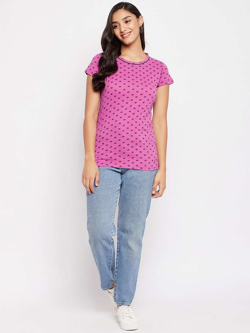 round neck printed tee  - 18438599 -  Standard Image - 3