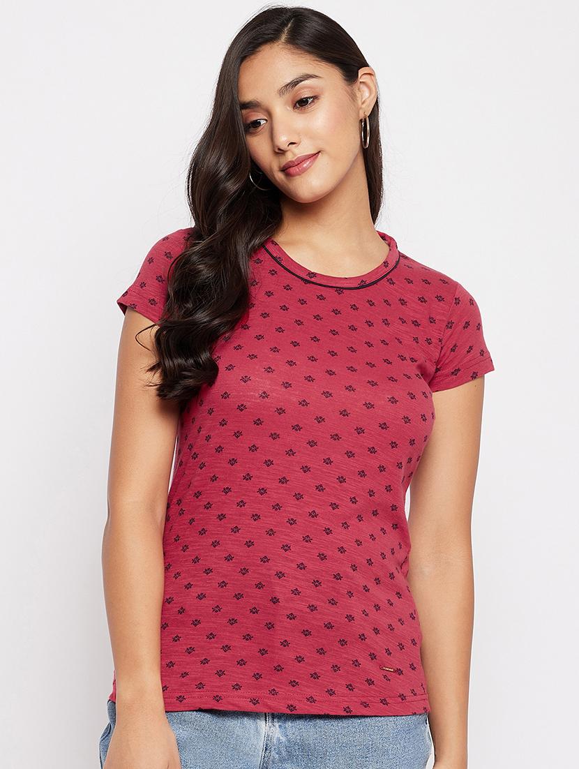 round neck printed tee - 18438600 - Zoom Image - 0