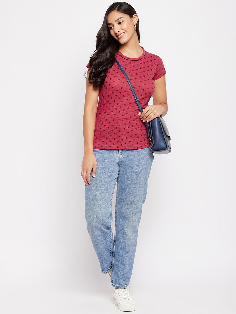 round neck printed tee - 18438600 - Standard Image - 3