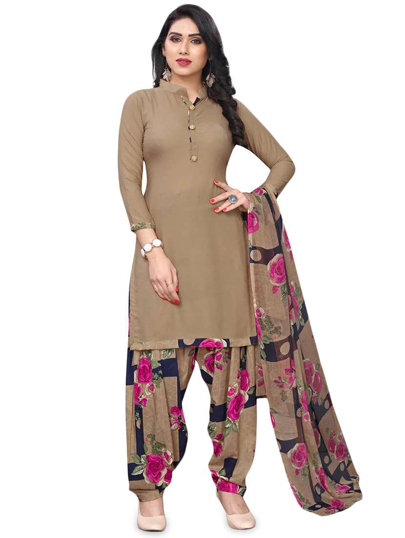 Buy online Printed Unstitched Salwar Suit Set from Suits & Dress