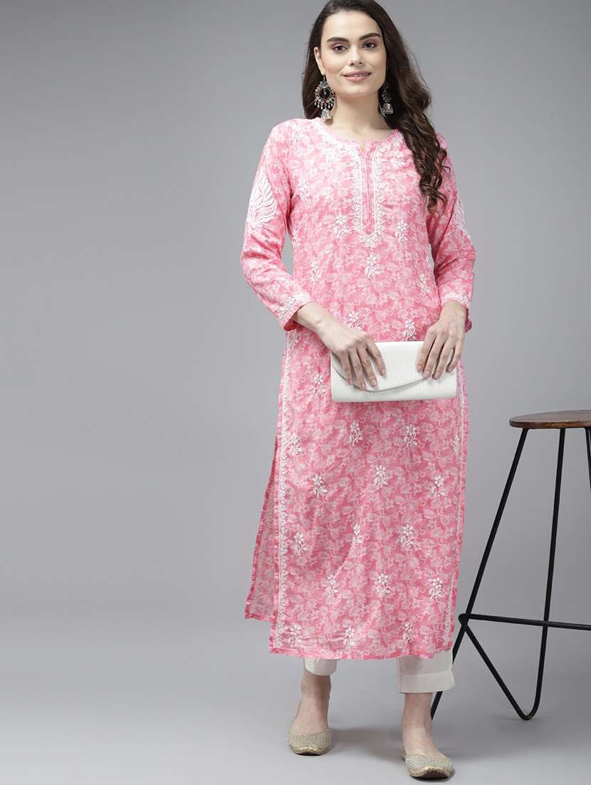 women's straight kurta - 18439714 -  Standard Image - 3