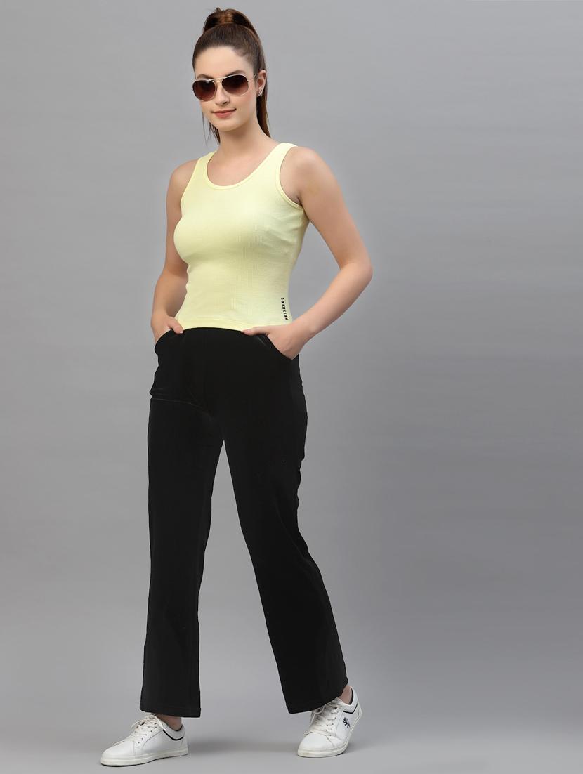 women's crop round neck top - 18439832 - Standard Image - 3