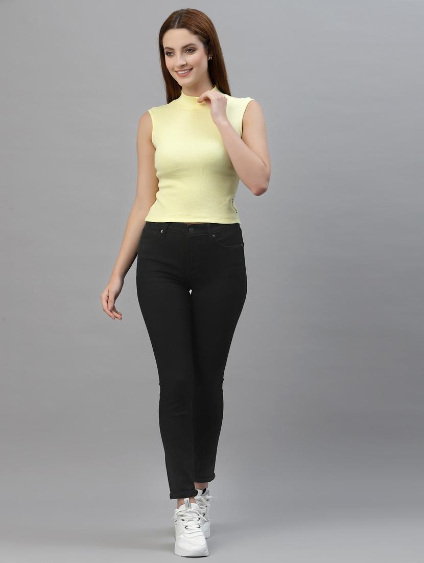women's crop mock neck top - 18439848 - Standard Image - 3