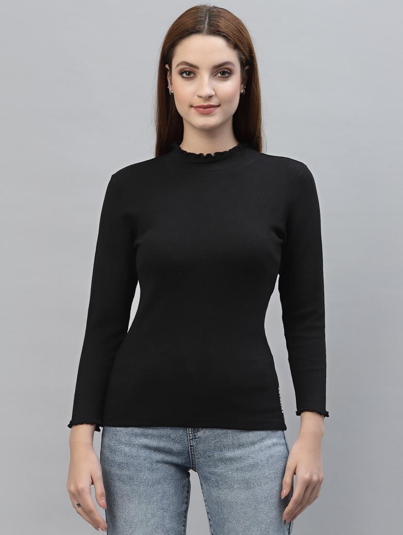 women's straight turtle neck top - 18439855 - Zoom Image - 0
