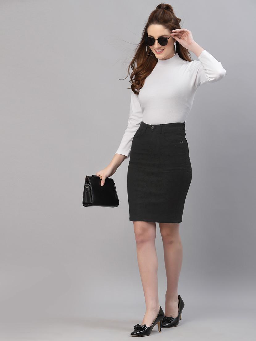 women's straight turtle neck top - 18439865 - Standard Image - 3