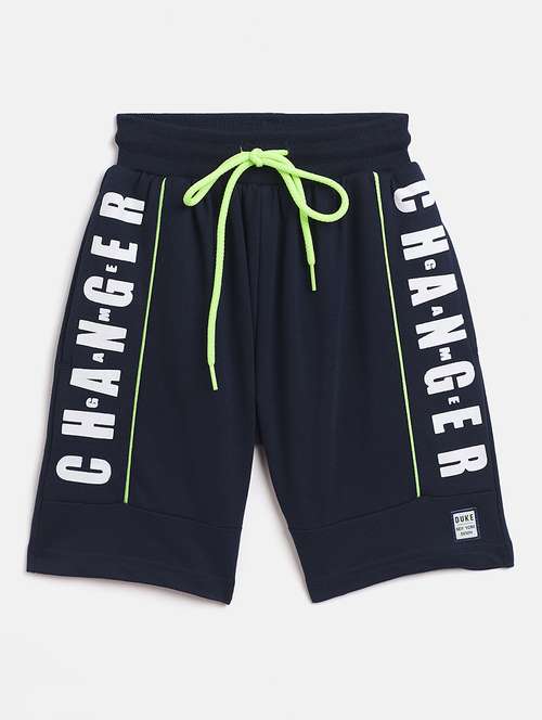 girls navy blue printed shorts - 18440084 -  Standard Image - 0