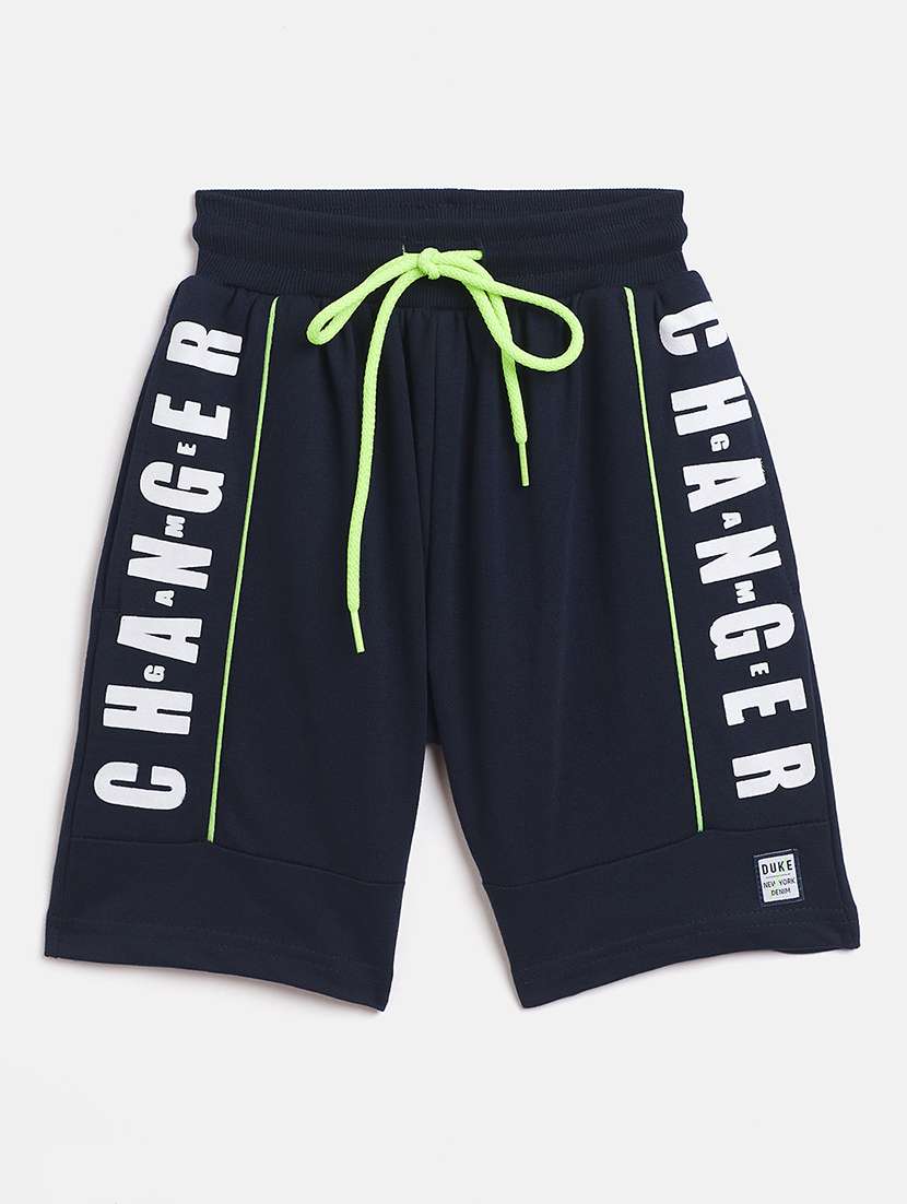 girls navy blue printed shorts - 18440084 -  Zoom Image - 0