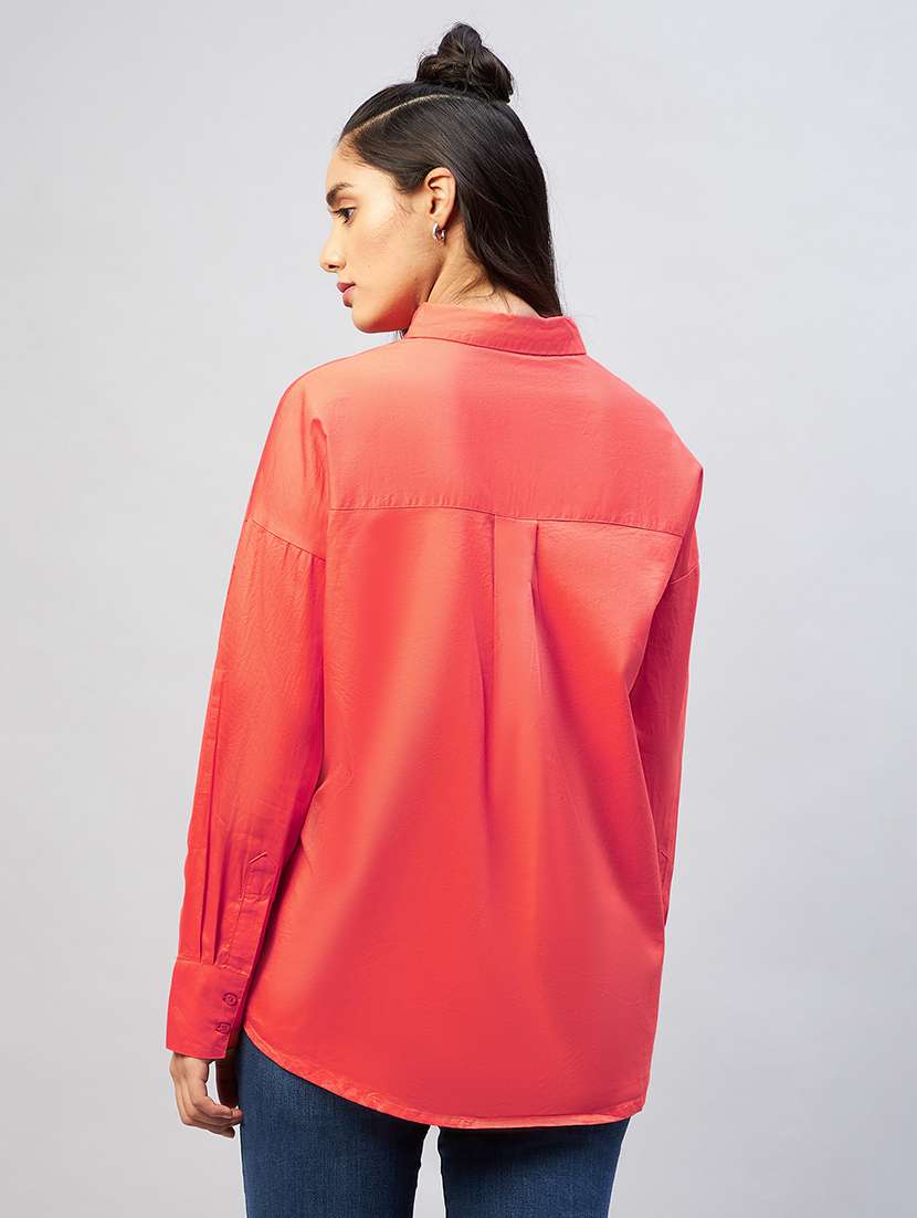 long sleeved solid regular shirt - 18440100 -  Standard Image - 3