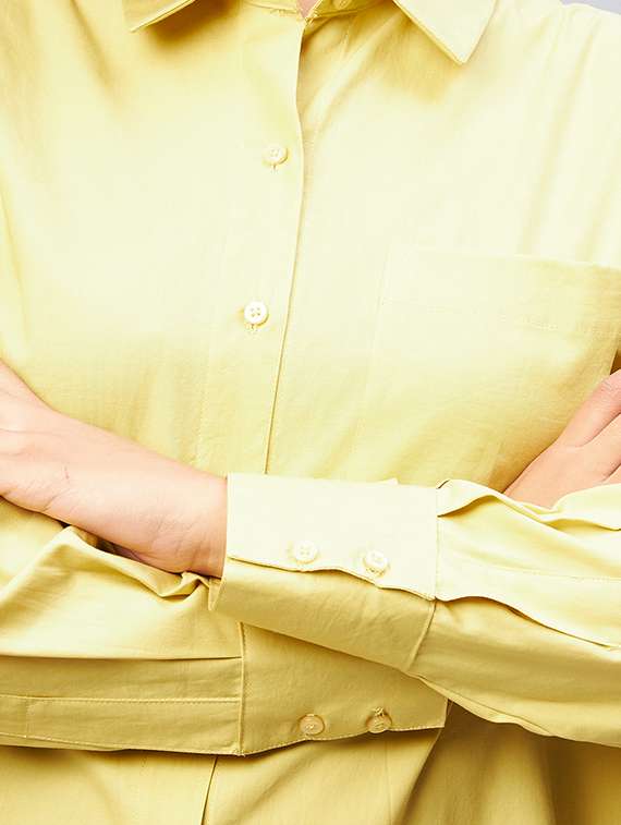 long sleeved solid regular shirt - 18440104 - Standard Image - 5