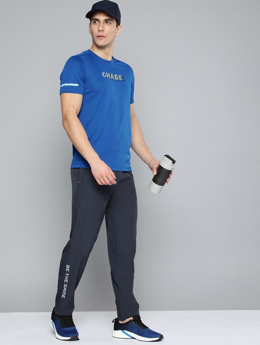 blue chest print t-shirt - 18440427 - Standard Image - 3