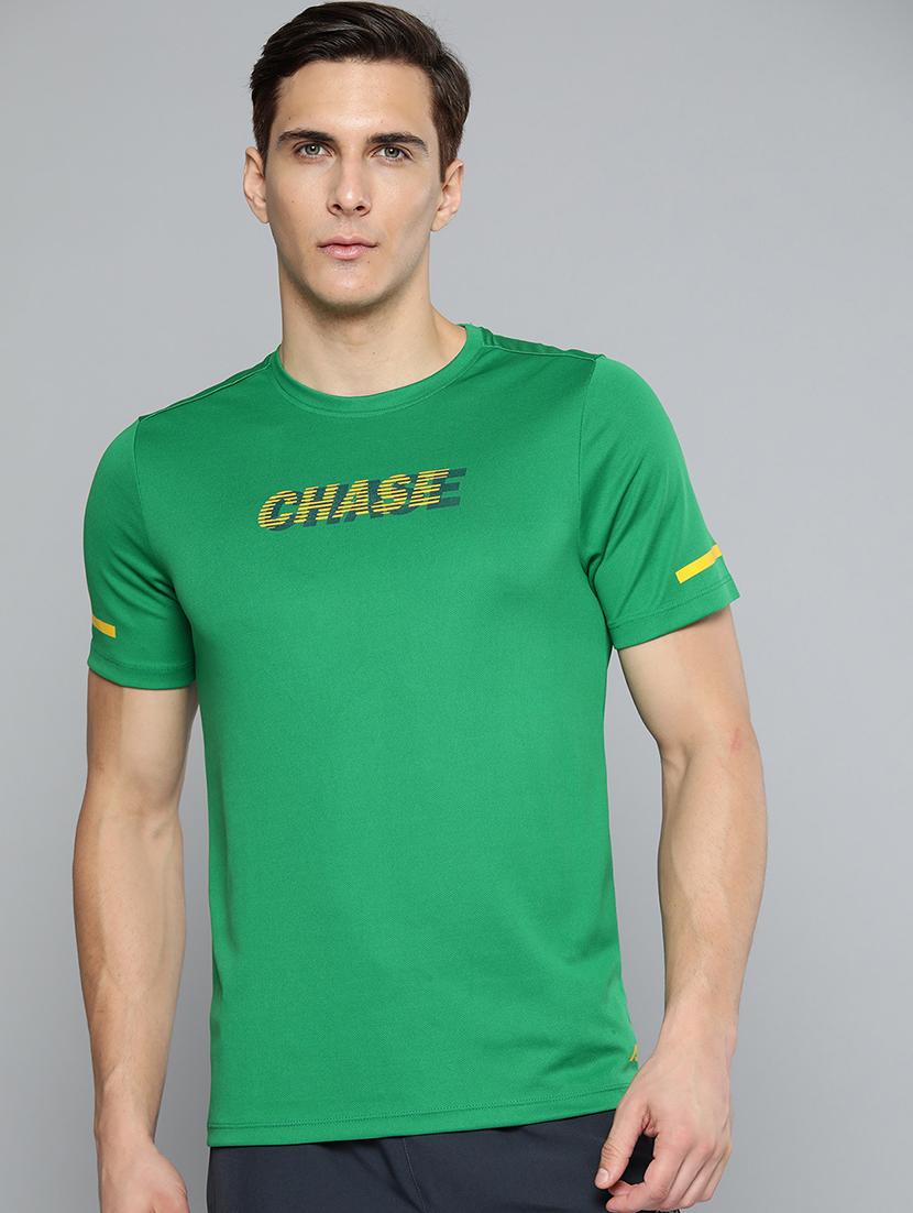 green chest-printed t-shirt - 18440428 -  Zoom Image - 0