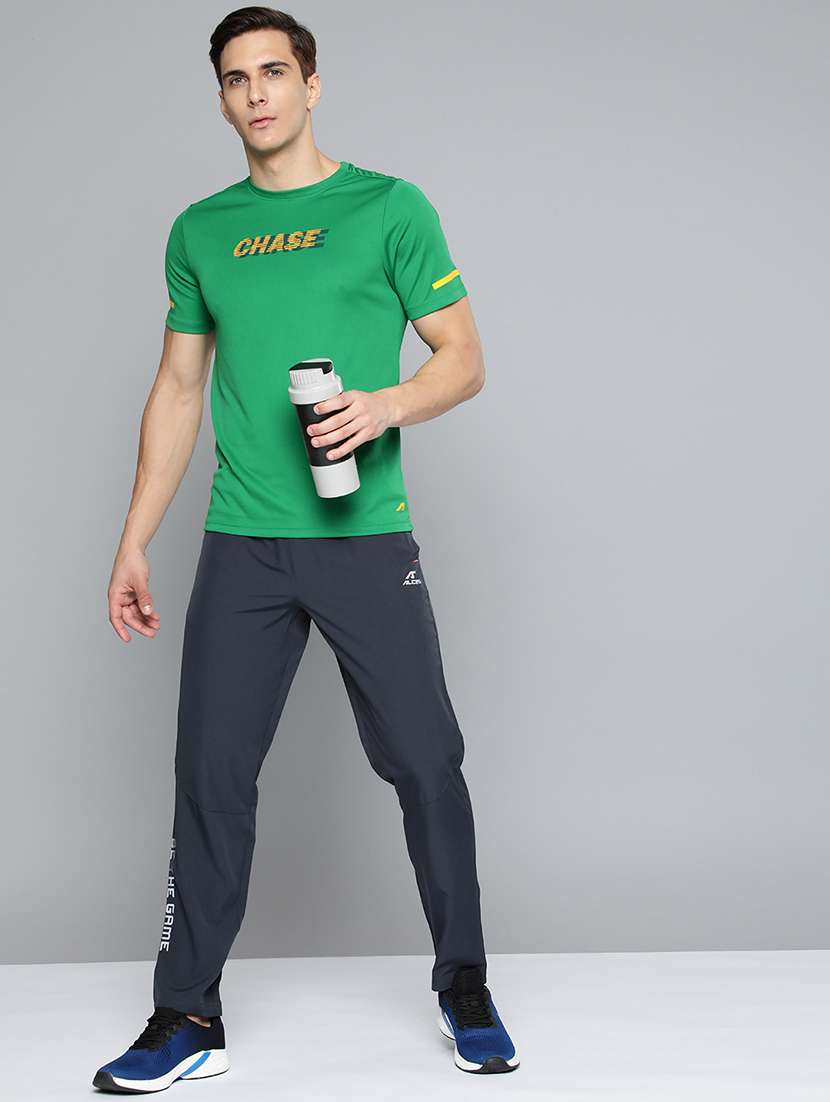 green chest-printed t-shirt - 18440428 - Standard Image - 3