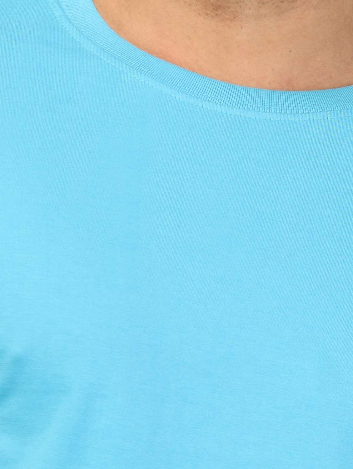 light blue solid t-shirt - 18440785 - Standard Image - 3