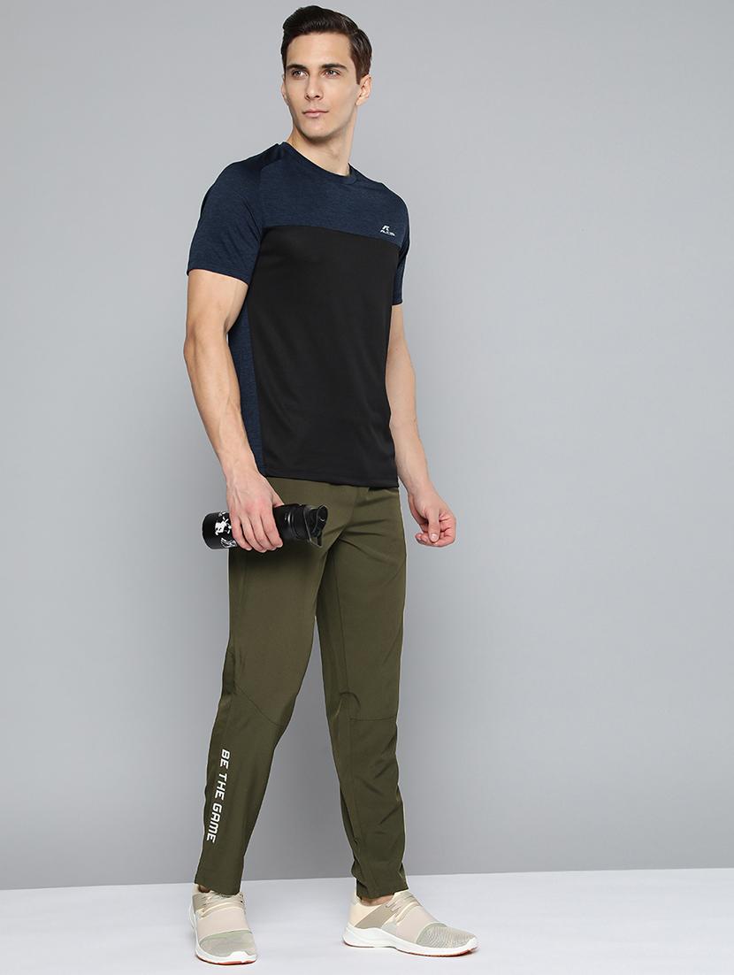 green solid full length track pant - 18440796 - Standard Image - 3