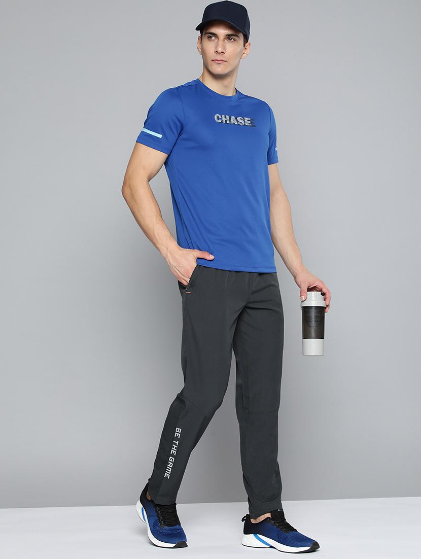 grey solid full length track pant - 18440798 - Standard Image - 3