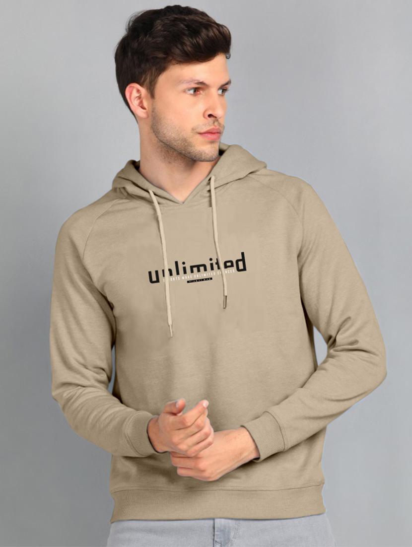 beige chest print sweatshirt - 18440824 - Zoom Image - 0
