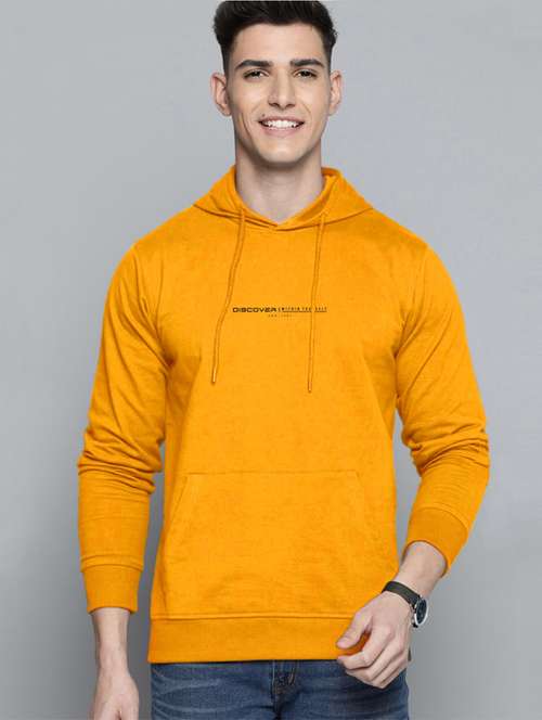 yellow chest print sweatshirt - 18440830 - Standard Image - 0