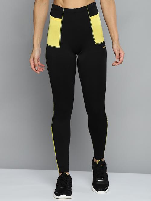 high rise color block sports legging - 18440842 - Standard Image - 0