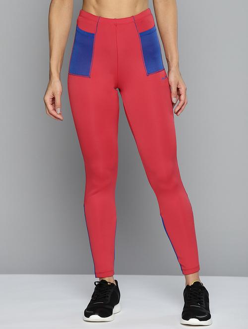 high rise color block leggings - 18440843 - Standard Image - 0