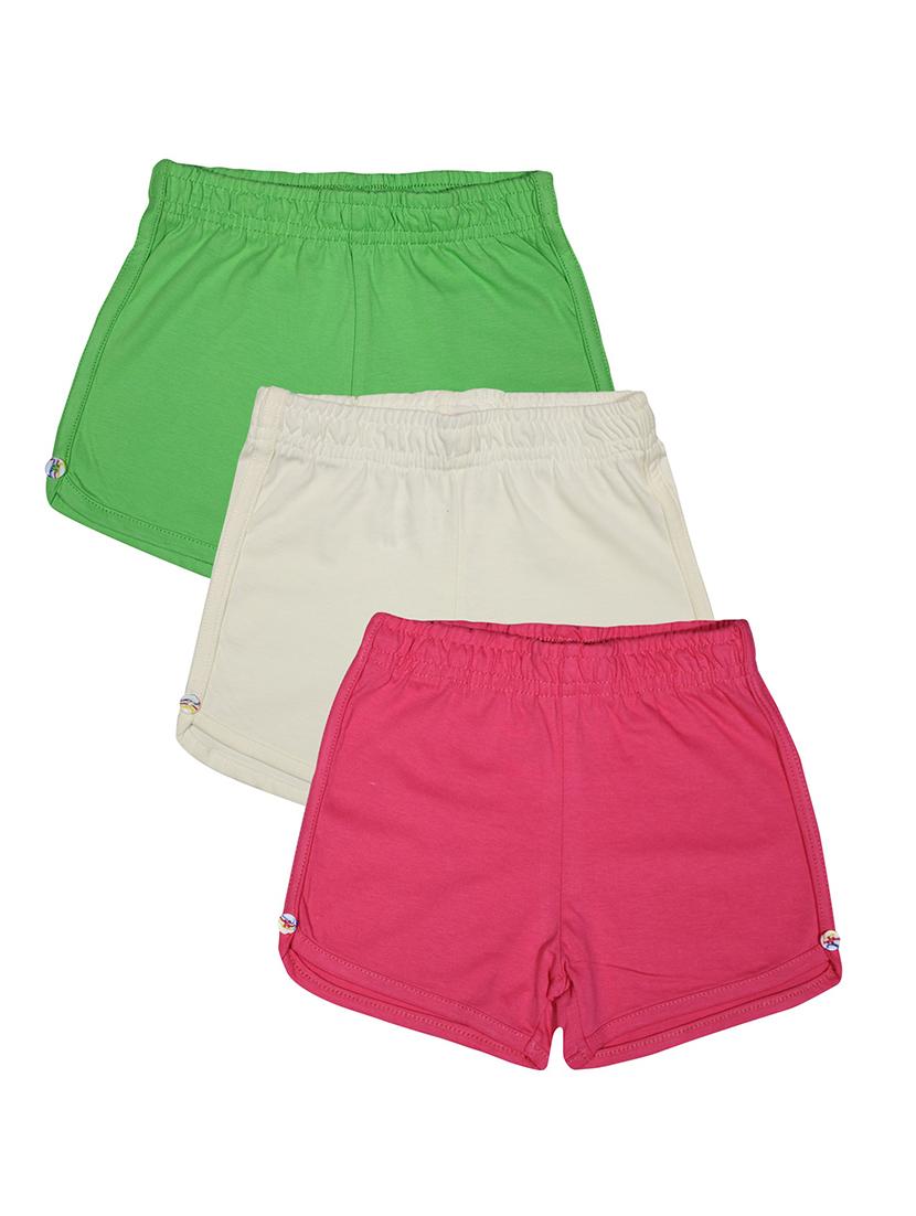 kids pack of 3 solid shorts  - 18441621 -  Zoom Image - 0