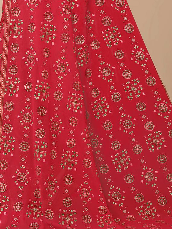 hand block printed saree - 18441638 - Standard Image - 3