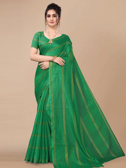 checkered uppada saree - 18441640 -  Standard Image - 0