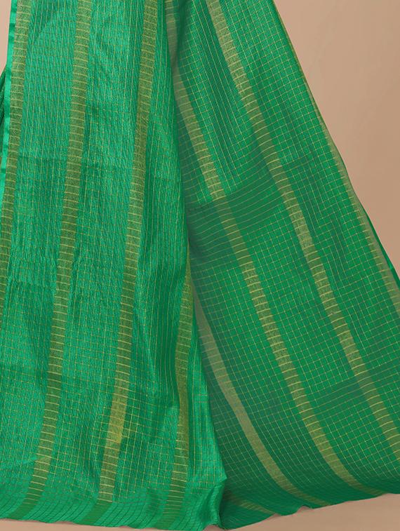 checkered uppada saree - 18441640 - Standard Image - 3