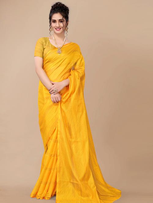 checkered uppada saree - 18441645 -  Standard Image - 0