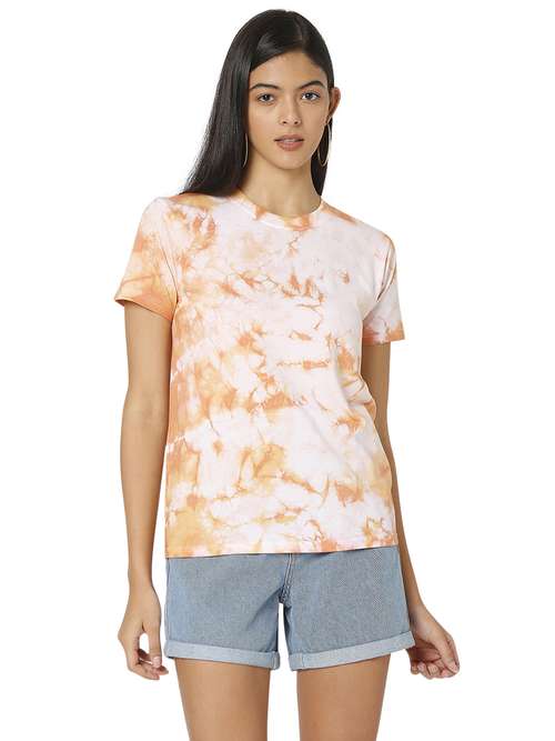 women's all over print crew neck t-shirt - 18442385 - Standard Image - 0