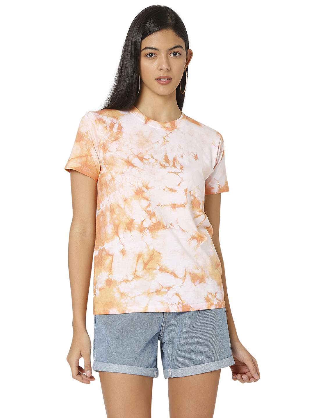 women's all over print crew neck t-shirt - 18442385 - Zoom Image - 0