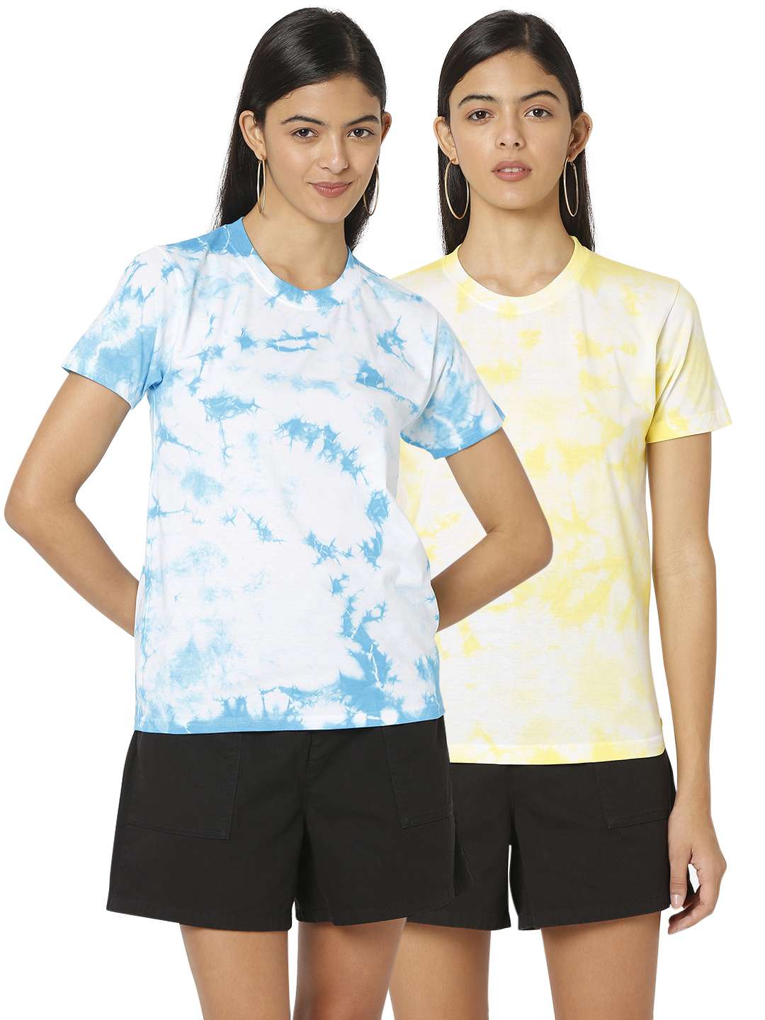 women's all over print crew neck t-shirt