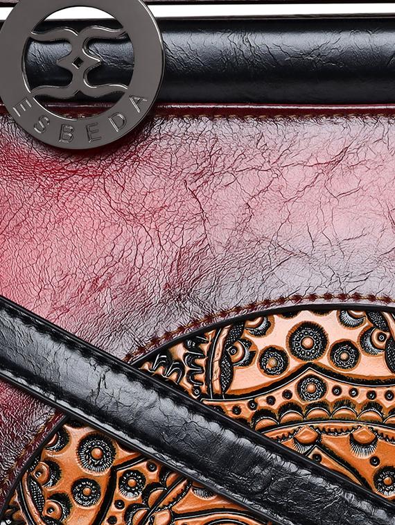 red textured regular sling bag - 18444369 - Standard Image - 3