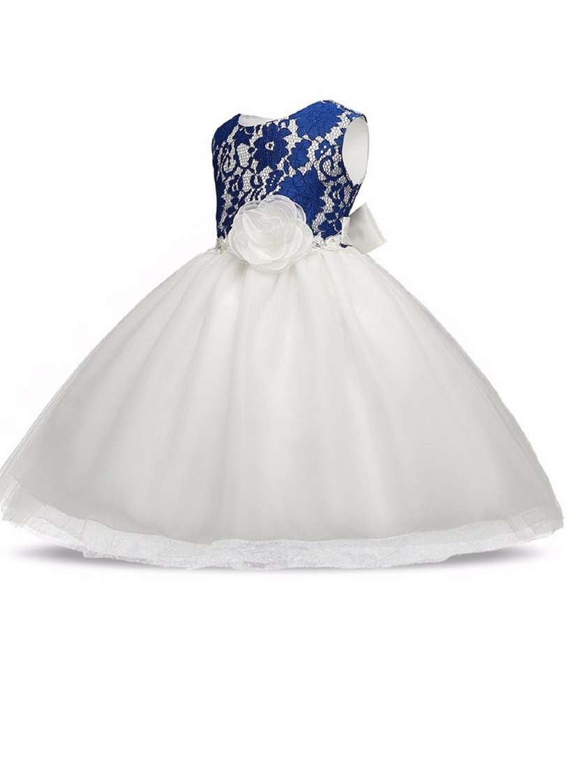 girls round neck sleeveless frock - 18445063 -  Zoom Image - 0