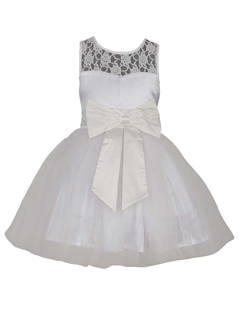 girls round neck sleeveless frock