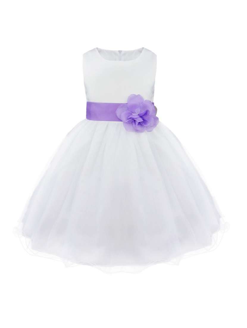 girls round neck sleeveless frock